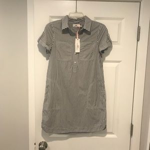 Vineyard Vines Striped Shirt Short Sleeve Dress